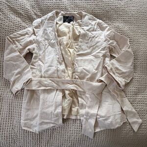 Banana Republic Linen Textured Jacket Blazer